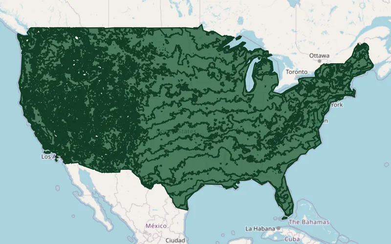Zones 1–11 highlighted on the USDA national hardiness zone map