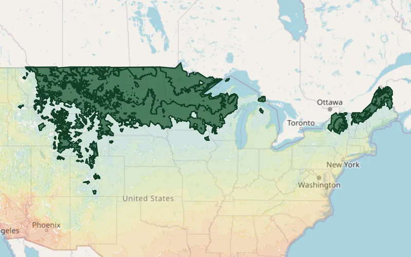 Zones 3B–4B highlighted on the USDA national hardiness zone map