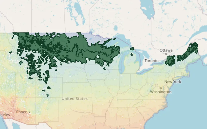 Zones 4A–4B highlighted on the USDA national hardiness zone map